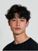メンズヒペリカム(Men's hypericum)&nbsp;ツイストスパイラル 波巻きパーマ アップバング メンズパーマ