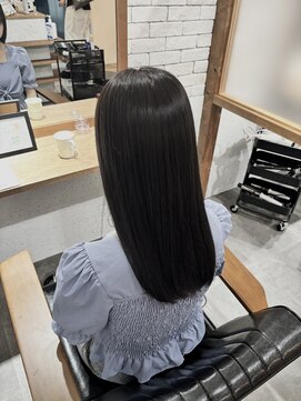 イチパーセント 横浜(1%) ダークパープル/ナチュラルショート/夏のヘアアレンジ/横浜