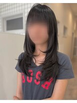 ジャミン 長嶺店(Jammin.)&nbsp;ザクザクレイヤーで動きのあるロングヘア
