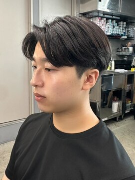 エルマーク 本山(L-MARK) センターパート/ニュアンスパーマ/フェザーパーマ/men's