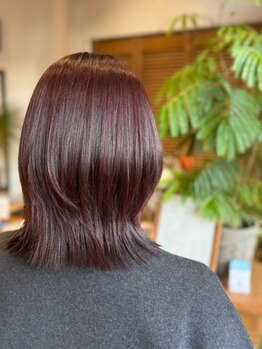 Palms Hair【パームスヘアー】【10月31日NEW OPEN(予定)】の写真/【美髪ケア】大人女性の肌を美しく見せる上品な髪質ケアカラー。気になる白髪もしっかりカバーしてツヤ感UP