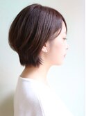 大人可愛いナチュラル小顔ショートボブ　[カット上手い川崎]