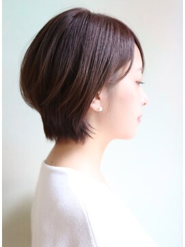 グリーン レーベル 川崎店(Green label) 大人可愛いナチュラル小顔ショートボブ　[カット上手い川崎]