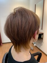 トゥルバグース(Ter Bagus) チェリーブラウンハイライトマッシュショートウルフ