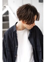 メゾンバイハバナ(maison by HAVANA)&nbsp;メンズビジネスツーブロックアップバング束感ショートマッシュ