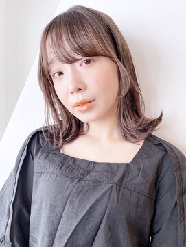 アイティーバイアルバム 松戸店(IT by ALBUM) エアリーロブ_くびれヘアビタミンカラーメルティカラー_38745