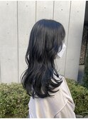 ＊ブリーチなし透明感カラーアッシュブルーグレーブルーブラック