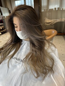 リバレッジ 広尾(Leverage) ロングバレイヤージュレイヤースタイル【広尾/恵比寿】担当柴崎