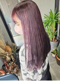 モーブ/ラベンダーカラー/ハイトーンカラー/美髪/ピンクブラウン