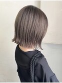 ショートボブハイトーンカラータッセルボブミルクティーピンク