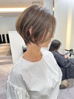 30代/40代/50代/前下がりショートボブ×透明感カラー【NAYUMI】