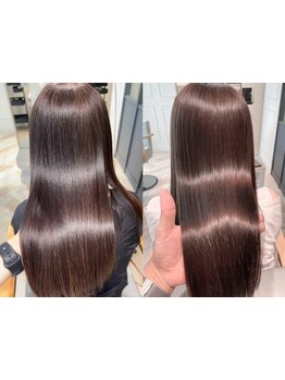 髪質改善メニュー多数ご用意しています★髪の芯から絹のように美しく…潤いの溢れる理想の艶髪へ♪