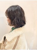 ボブ×パーマ
