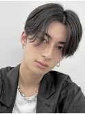 ニュアンス毛流れパーマ/ダークアッシュ/下北沢メンズパーマ