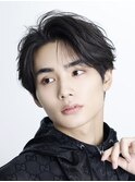 フェザーパーマ【韓国マッシュ】かきあげコンマショート