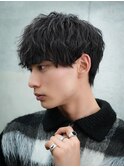 ツイストスパイラルマッシュ黒髪