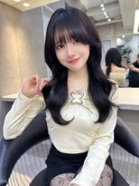 ロンドガーネット 池袋(Lond garnet) ワイドバングイメチェン美髪外ハネボブ+レイヤーカット韓国/池袋