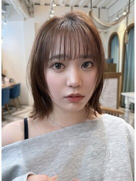 ロンドアベニール 北千住(Lond avenir) ミニウルフレイヤーカット顔周り前髪韓国ショートボブ/北千住