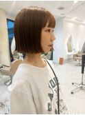☆きりっぱなしボブ・ミニボブ・オレンジベージュ☆