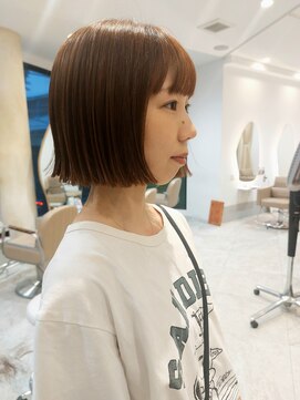 カムバイネオリーブ 溝の口店(Cam by neolive) ☆きりっぱなしボブ・ミニボブ・オレンジベージュ☆