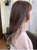 ホワイトグレージュインナーカラー