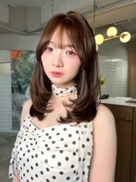 ボタン ハカタ(VOTAN hakata)&nbsp;【前田七音】ブラウンベージュ/レイヤーカット/ミディアム