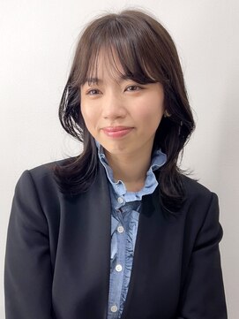 ミヨン 熊本店(miyon) 【miyon】韓国レイヤーカット×暗髪カラー×髪質改善