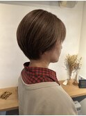白髪ぼかしショート