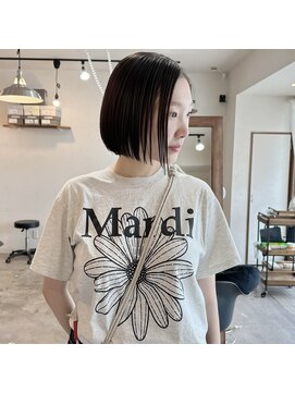 【wion 森下】ぱつっとボブ×クイック髪質改善TR