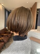 アース 三田南ウッディタウン店(HAIR&MAKE EARTH)&nbsp;大人可愛い小顔ショートボブ前下がりショートハイライト
