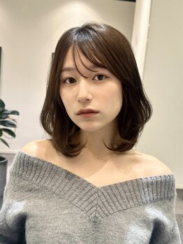 トータルビューティーサロン プリエ(prier)の写真/【名駅】顔まわりレイヤー×大人ボブが人気♪ミディアム・ロングもお任せ◎あなた史上最高の“かわいい”へ