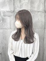 リレア 金町(Relair)&nbsp;大人可愛い小顔セミロング×グレージュ透明感「taku」