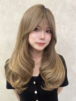 アース コアフュールボーテ 上田店(EARTH coiffure beaute)&nbsp;レイヤーカット×ハイトーン