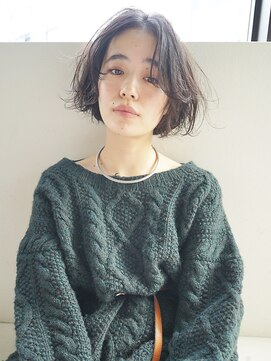 ナヌーク シブヤ(nanuk shibuya) 【nanuk＊sano】ニットにはクセ感ニュアンスボブ