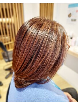 ロッコ 深谷店(ROCCO) #ハイライト#オレンジカラー#透明感カラー#トリートメント