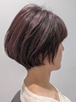 ジエクト 本店(The Ect)&nbsp;ミセス大人スタイル×前下がりショートボブ×秋冬カラー