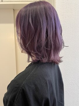 ヘアーデザイン シュシュ(hair design Chou Chou by Yone) ダブルカラー☆バイオレットカラー