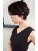 20代30代40代大人可愛いひし形丸み絶壁解消黒髪ショートg