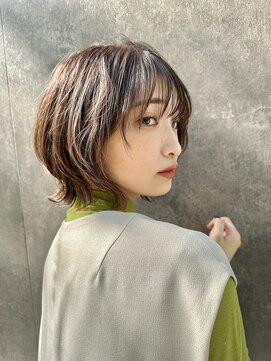 ロンド ストラーダ 心斎橋(Lond strada) レイヤーボブ×ハイトーン[心斎橋/髪質改善]