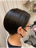 刈り上げマッシュ 大人可愛いハンサムショート@田代3/27