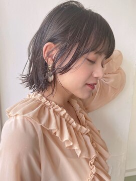 ハニーシブヤ(HONEY shibuya) 大人可愛い20代30代40代小顔レイヤーボブ×ラテベージュ