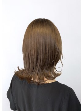 ヘアープロデュース ラピセット 松山(Lapset) 透明感♪髪質改善カラー小顔艶感ミディミルクティーベージュ