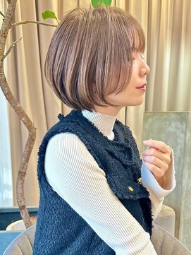 ハルキミナト ジャパン トウキョウ(HARUKI MINATO japan TOKYO) 10代20代30代/丸みショート/ミルクティベージュ/アッシュ/表参道