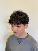 直毛　パーマスタイル