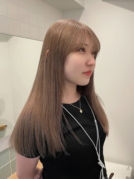 ラフ 新宿(Laff) 新宿ハイトーンカラーミルクティーベージュシアーカラー/艶髪