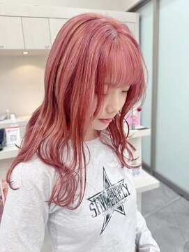 ヘアーワークス ボナ ウニクス店(HAIR WORKS bona) 髪質改善ケアデザインカラー 大胆カラー 外国人風 ハイライト#15
