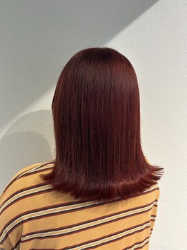 ベルバイリトル(belle by little) オレンジレッドカラー