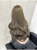 ブリーチなしWケアカラー×オリーブベージュ