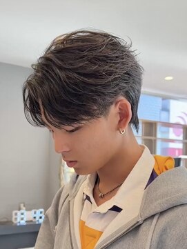 アビールブレ 新潟万代(ABEY LEVRAI) フェザーパーマ 新潟メンズパーマ フェザーショート