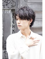 ユーフォリア 渋谷グランデ(Euphoria SHIBUYA GRANDE)&nbsp;ツイストスパイラルパーマ メンズ　ゆるめ　短め　黒髪　k